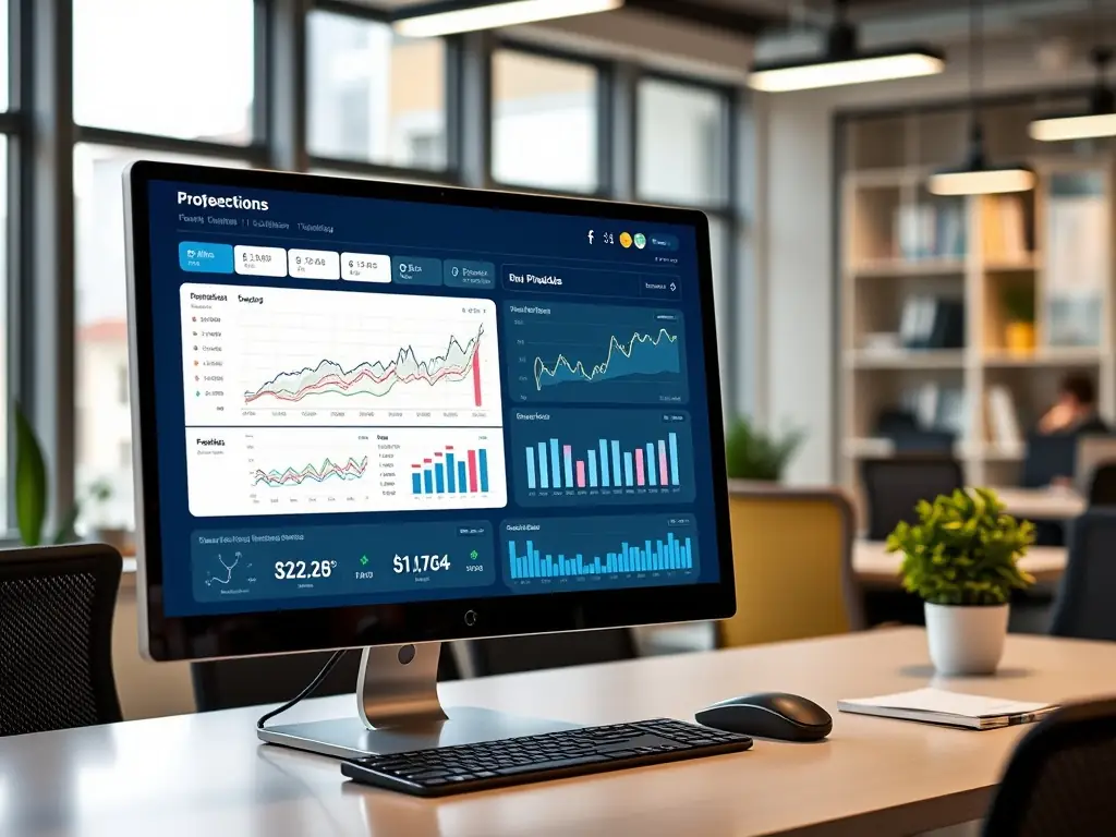 A visually appealing data dashboard showcasing key performance indicators (KPIs) of Brabant startups, including funding raised, jobs created, and successful exits, set against a clean, modern background.